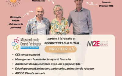 Directeur H/F – Mission locale ET Maison de l’Emploi du Grand Périgueux